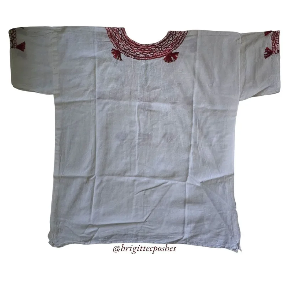 HANDMADE Traditional Embroidered Mexican Blouse
